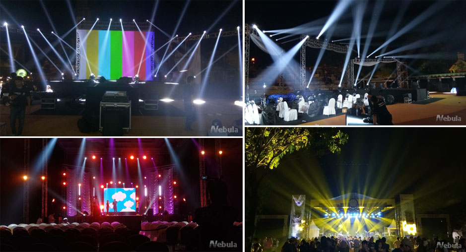 Nebula Lighting on Wonderful Live Show in Indonesia